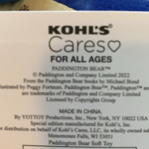 Paddington bear collectible stuffed animal NWT - Picture 10 of 10